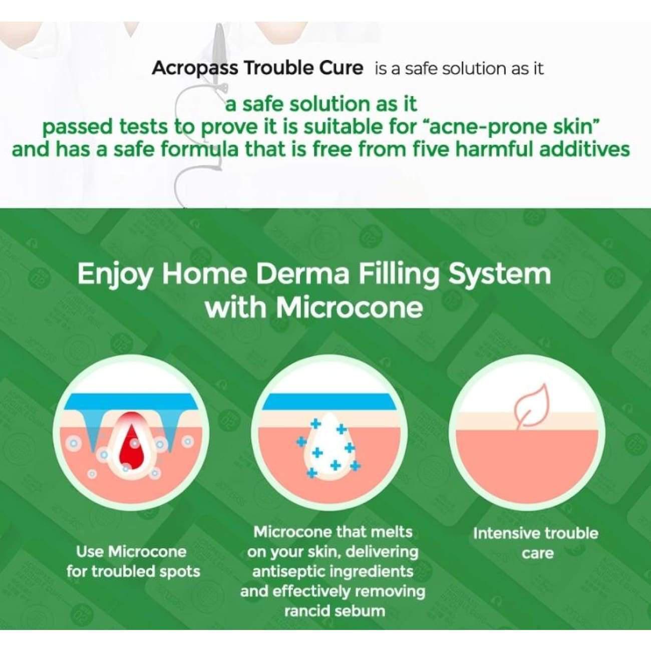 ACROPASS Skin Trouble Cure Acne Microneedle Pimple Patch (6 Patches)