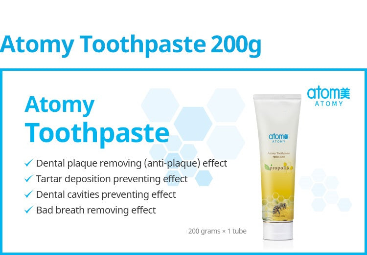 ATOMY Toothpaste 200g Propolis Dental Care Oral Xylitol