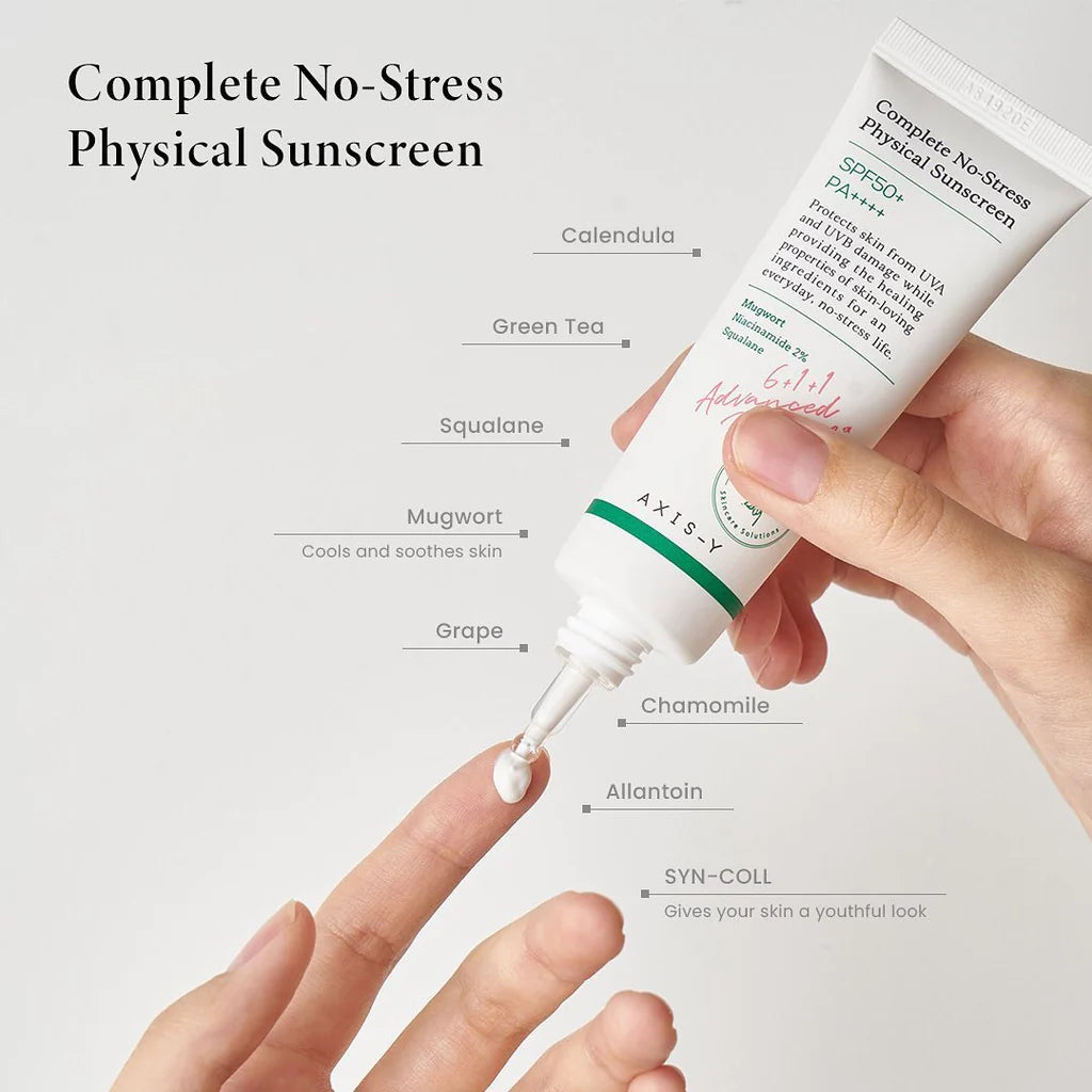 Axis-Y Complete No-Stress Physical Sunscreen 50ml Ver.3 Sensitive Problem Skin