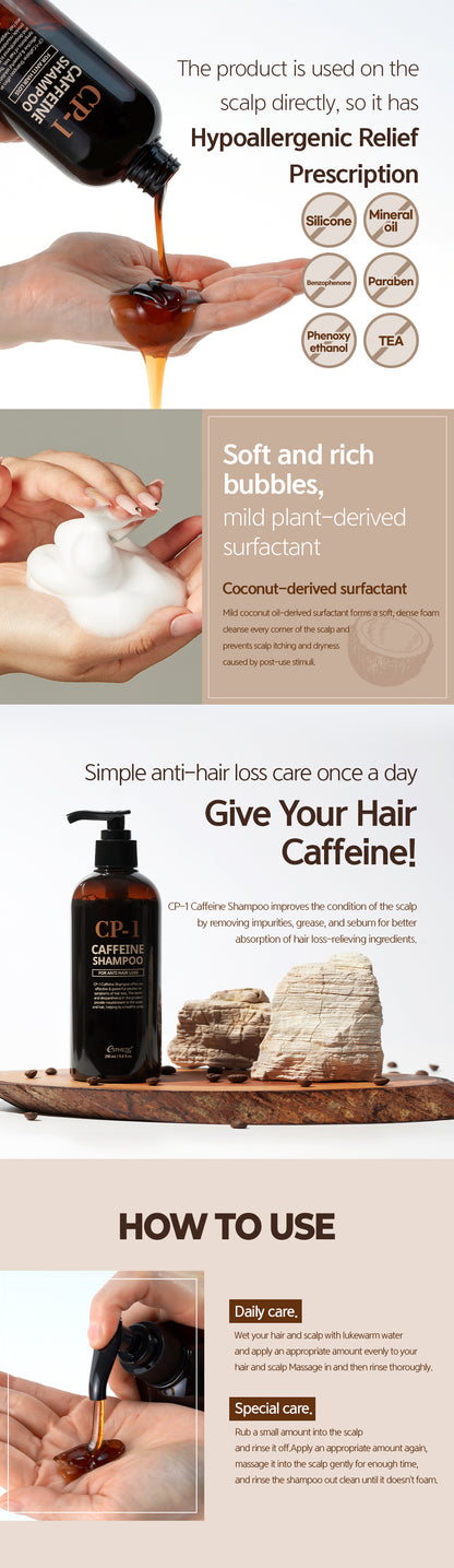 CP1 Caffeine Shampoo 290ml Anti Hair Loss