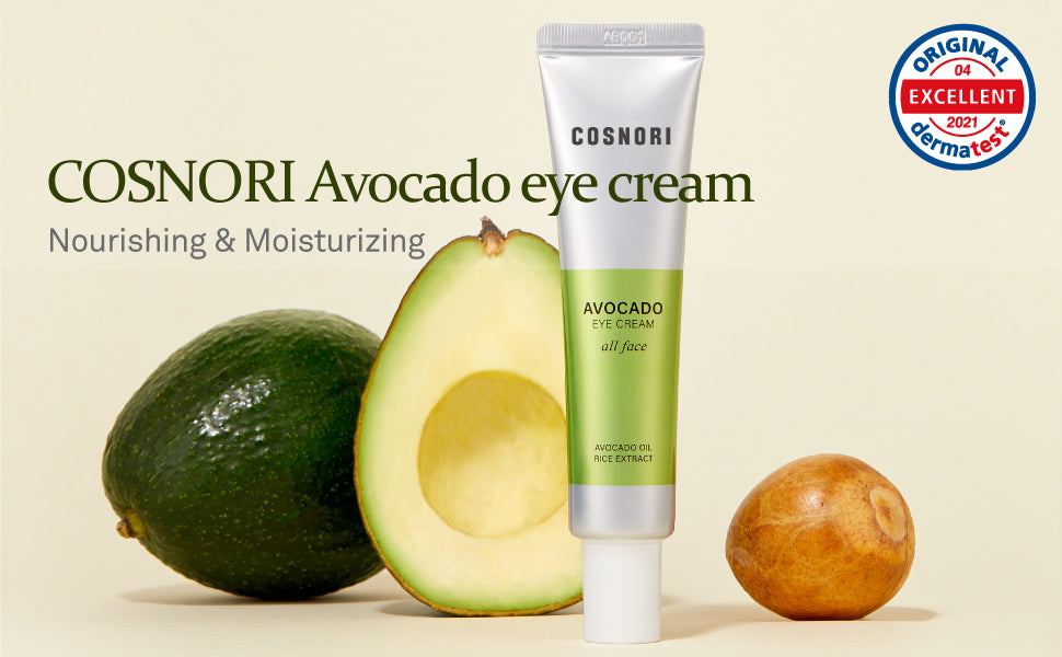 COSNORI Avocado Eye Creams Organic Nourishing Face Anti Wrinkle Depuff Rice Bran Extract