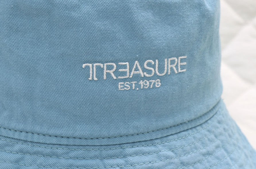 Treasure Embroidery Bucket Hats Unisex Casual Vintage Korean Kpop Fashion Accessory