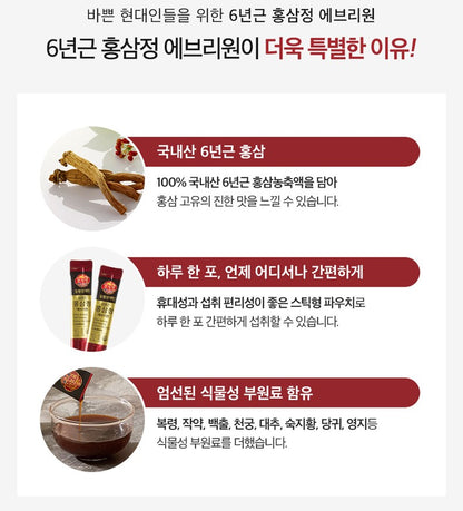 Dongwon 6Year Korean Red Ginseng Extract Everyone 30 Pouches