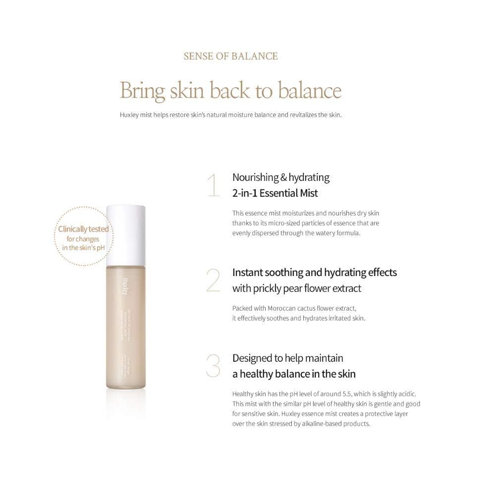 Huxley Essential Mist Sense of Balance 35mL Facial soothe balance skincare