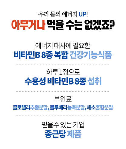 Chong Kun Dang Vitality VitaminB Plus 48g Health Supplements 60 Tablets