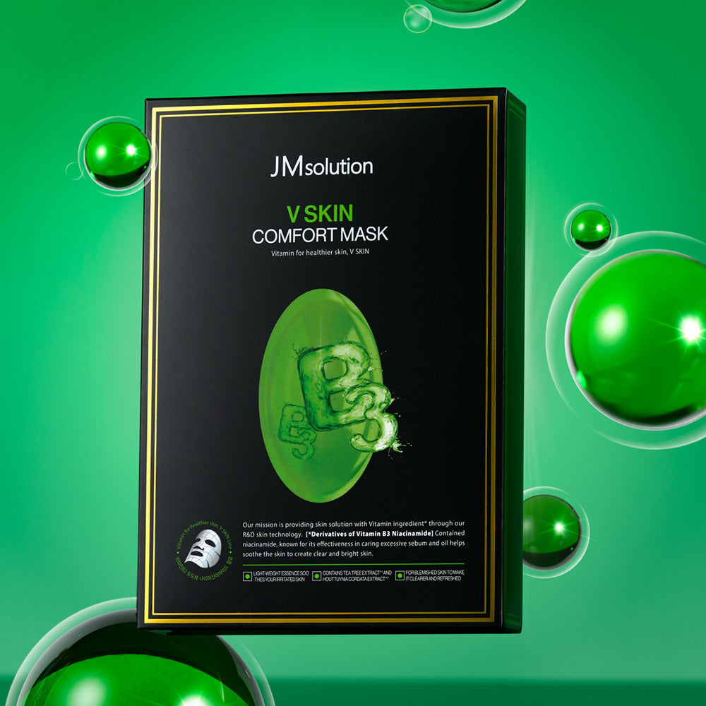 JMsolution V Skin Comfort Masks Vitamin B3 10 Sheets Facial Skincare