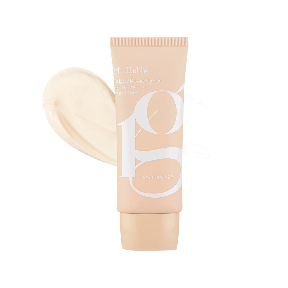 Ph. Hubby BB Tone up Beige 50g Sunscreen Cream Tube Type SPF50+ PA++++ No White Cast Facial Skincare UV block Face Body Neck