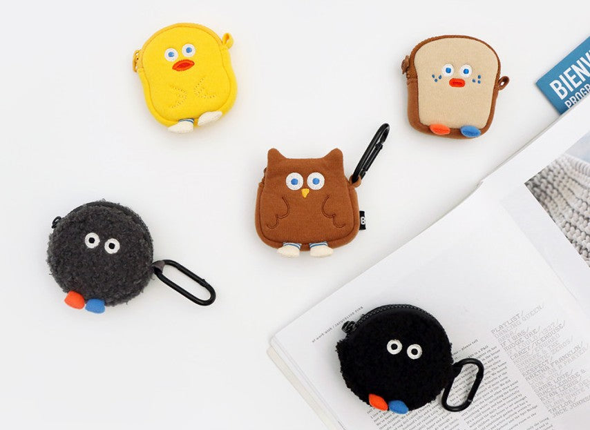 Cute Characters Airpods Pouches Purses Bags Buzz Cases Coin Mini Wallets Key Clips