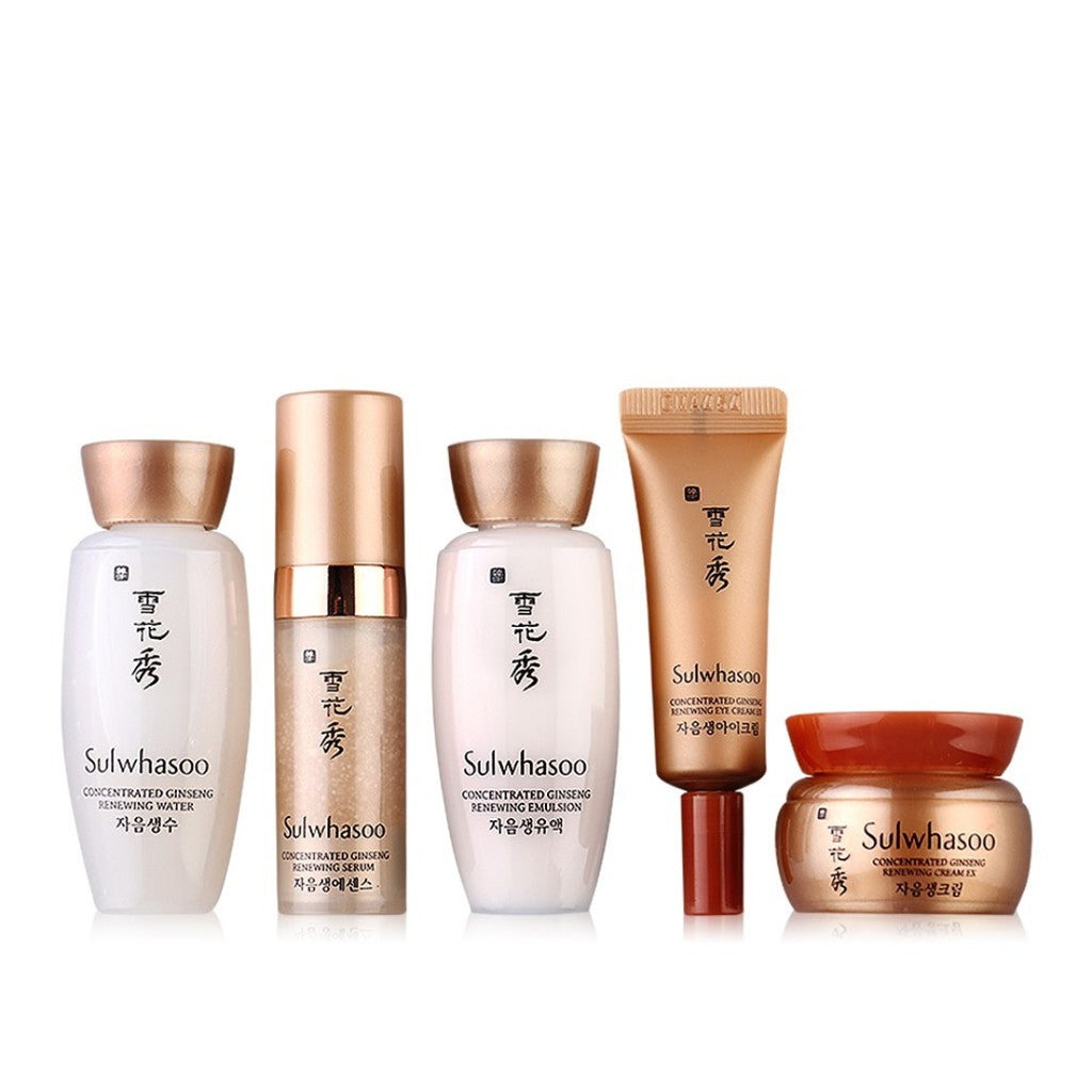 Sulwhasoo Concentrated Ginseng Anti-aging Kits 5 items Korean Beauty