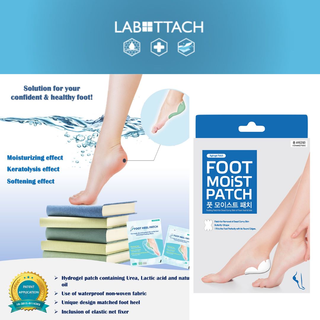 Wooshin Labottach Foot Moist Patches Peeling Heel Sole hydro