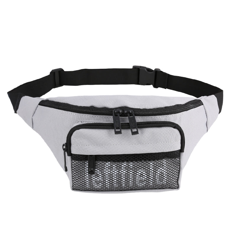 Gray Mesh Waist Fanny Packs