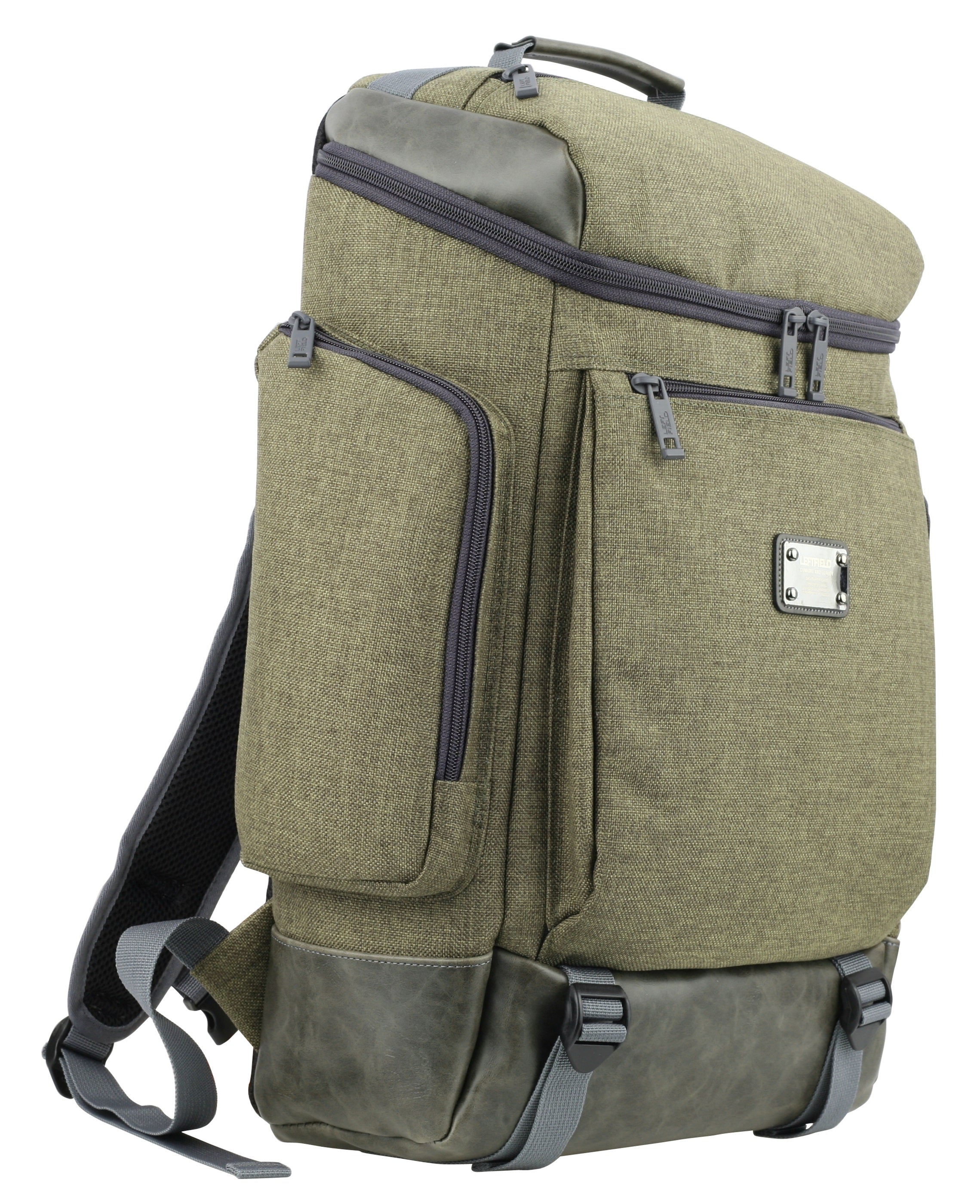 Green Large Canvas Casual Backpacks Daypack