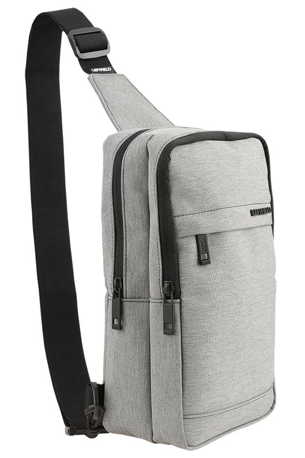 Gray Canvas Square Messenger Sling Bags