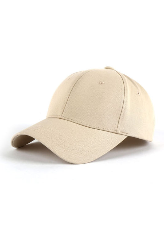 Beige Pentagon Solid Baseball Caps