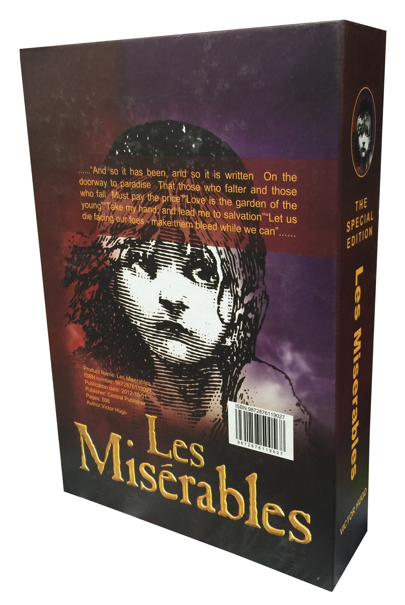 Les Miserables Book Safe Lock keys