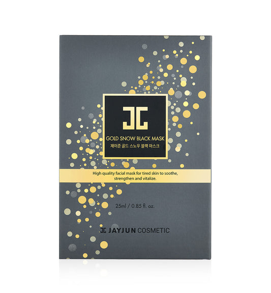 Jayjun Gold Snow Black Masks 5 Sheets