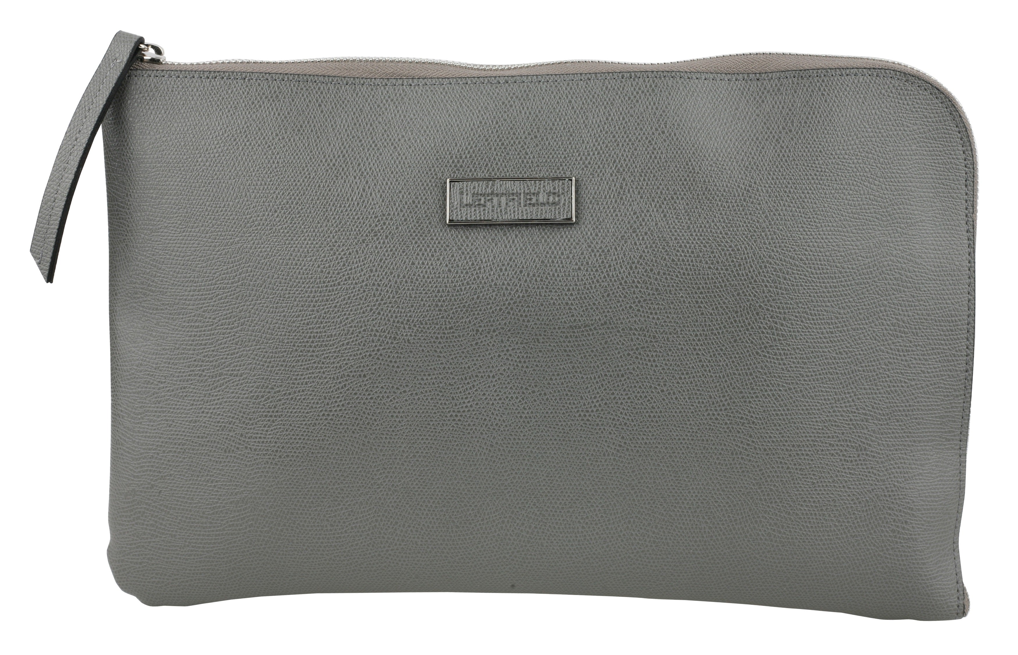 Gray Faux Leather Business Clutch Handbags