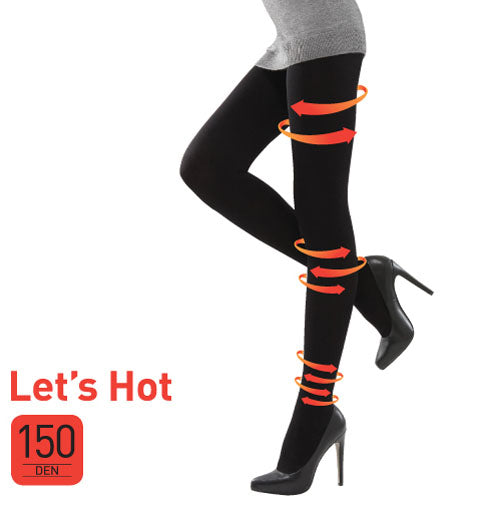 Dr.Miz Let's Hot Stockings Leggings - 150 Den Black