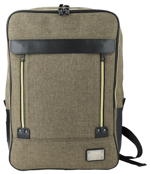 Khaki Casual Square Laptop Backpacks