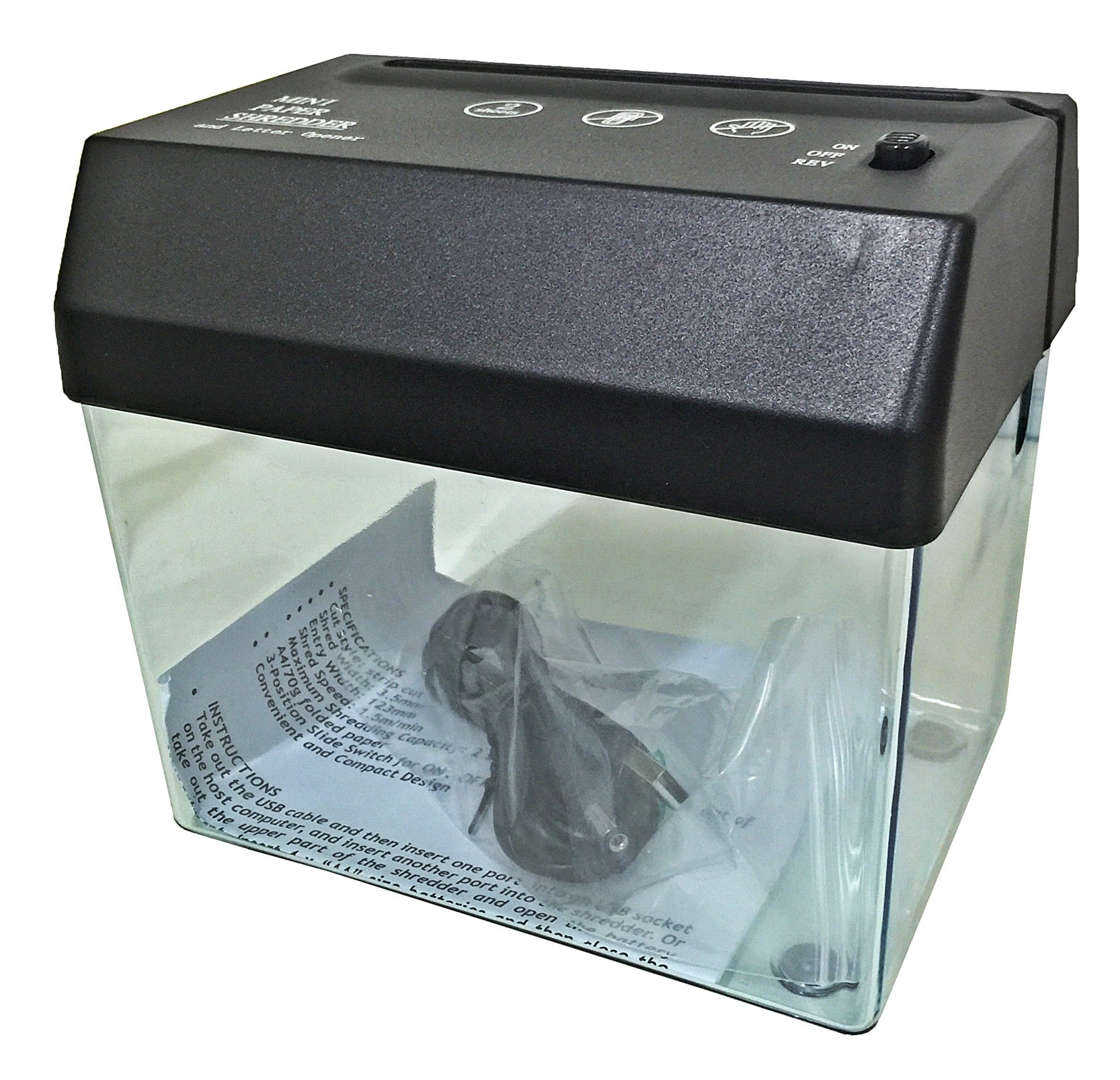 Portable Mini USB Paper Shredder