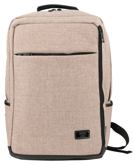 Beige Casual Laptop School Backpacks