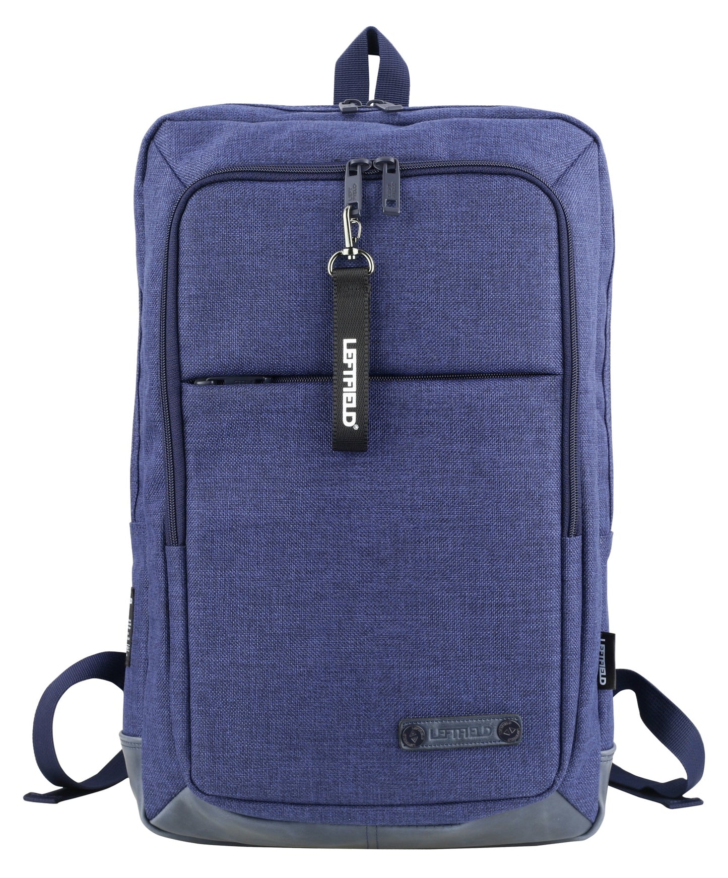 Navy Blue Square Canvas School Laptop Backpacks Bags