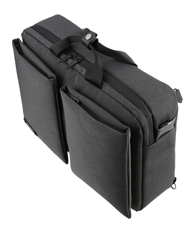 Black Canvas Laptop Multi Backpacks Crossbody Bags Mens Casual School