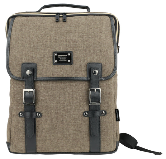 Khaki Green Canvas Satchel Cross Body Backpacks