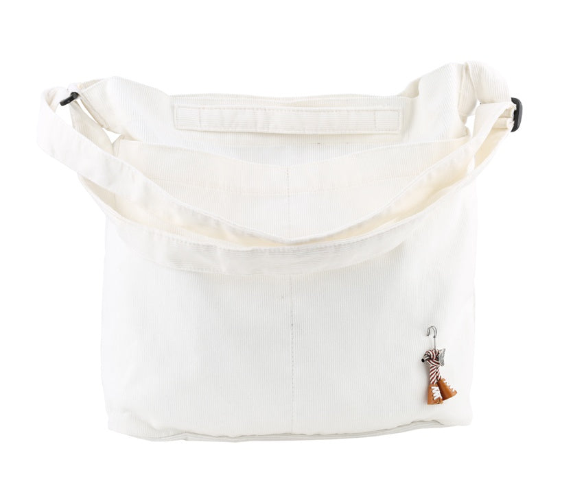 White Corduroy Crossbody Bags
