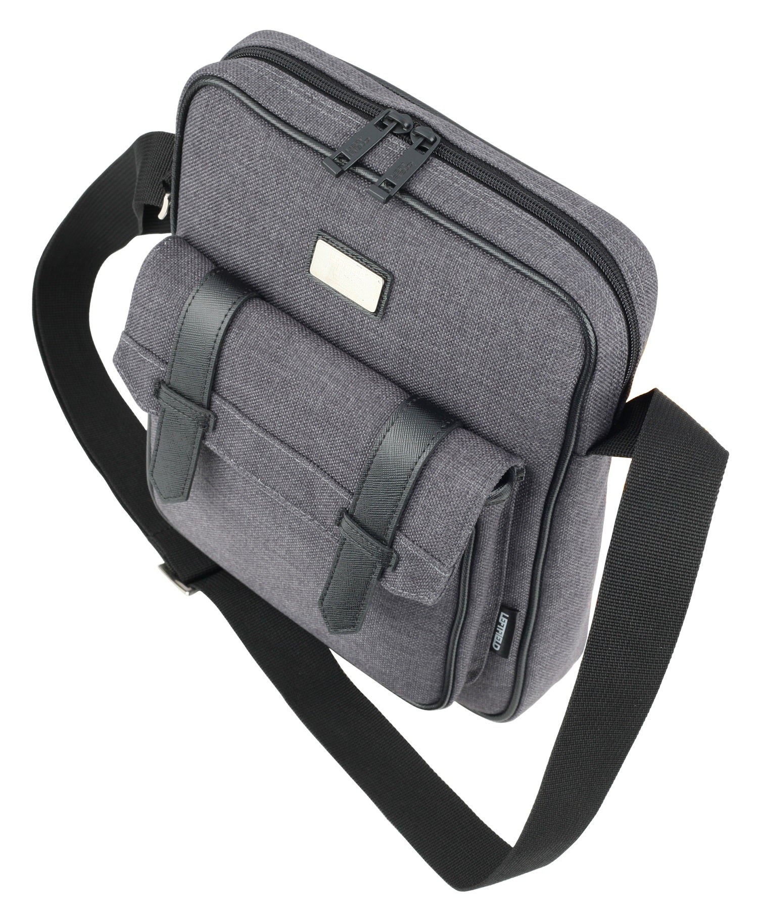 Black Canvas Satchel Style Crossbody Bags