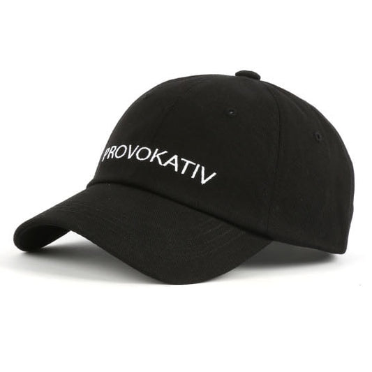Black PROVOKATIV Graphic Cotton Baseball Caps