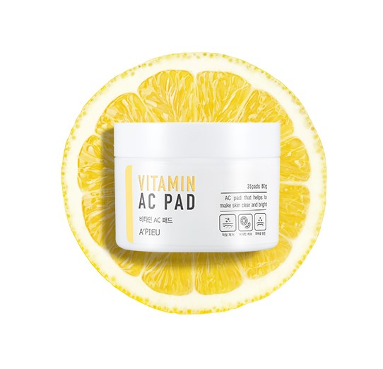 APIEU Vitamin AC Pads 35 Sheet 80g Skin care Cosmetics Beauty Tools