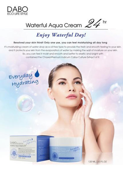 DABO Waterful Aqua Creams 120ml Moisturizing Oilfree Smooth Skin Care