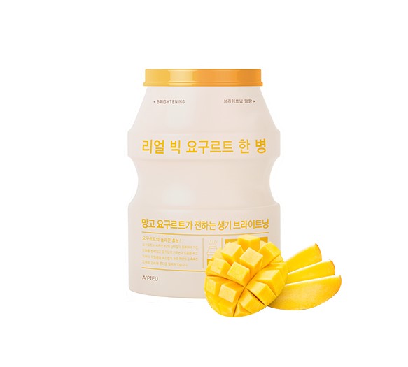 APIEU Real Big Yogurt One Bottle (MANGO) 21g Sheet Masks Skin care
