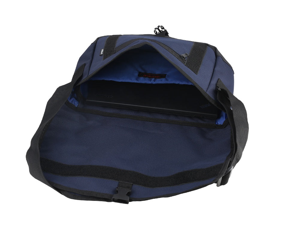 Marine Blue Hybrid Faux Leather Messengers Bags