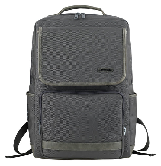 Grey Casual Laptop Daypacks Business School Backpacks