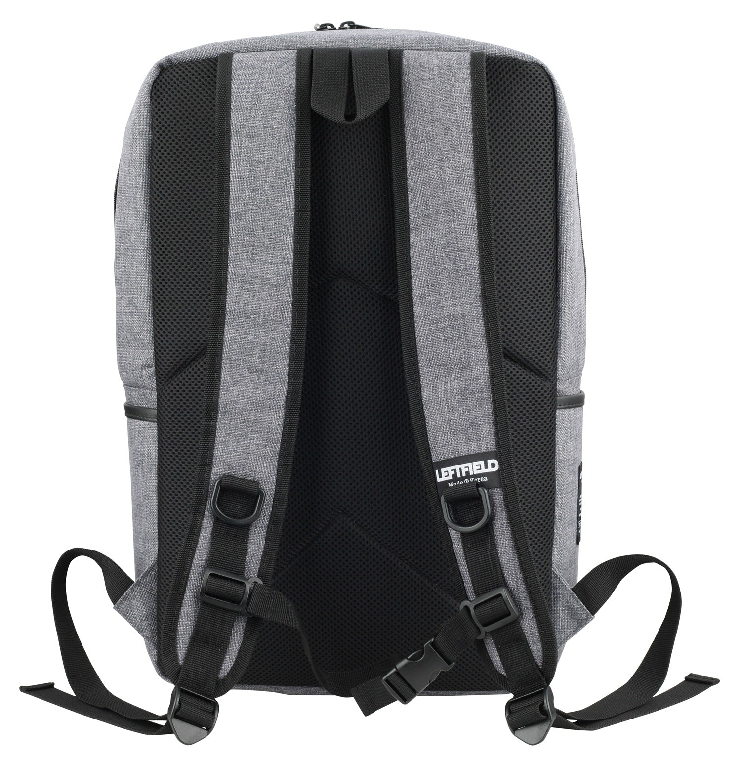 Gray Square Canvas School Laptop Backpacks Travel Hiking Bags