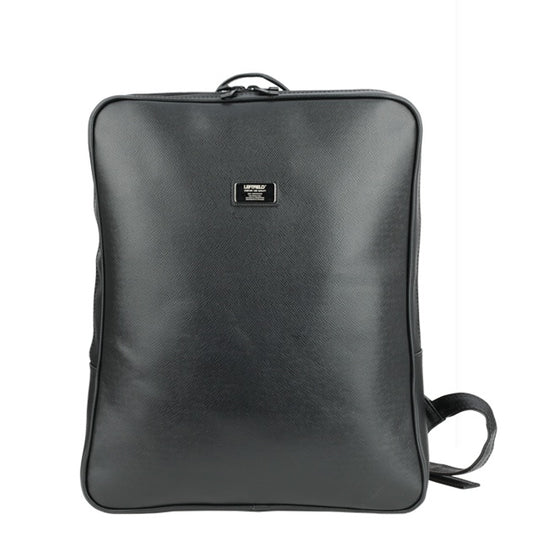 Black Faux Leather School Backpacks
