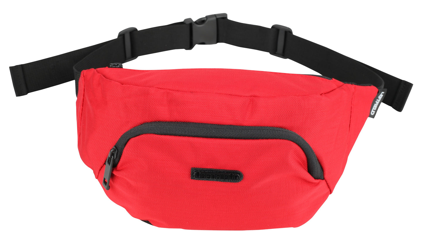 Red Waist Fanny Packs Hiking Crossbody Bags