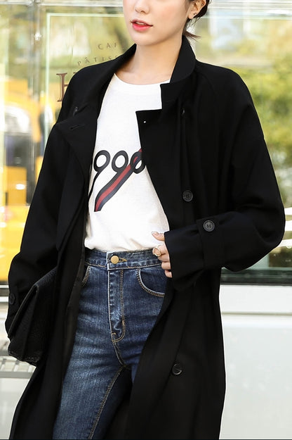 Black Long Trench Coats