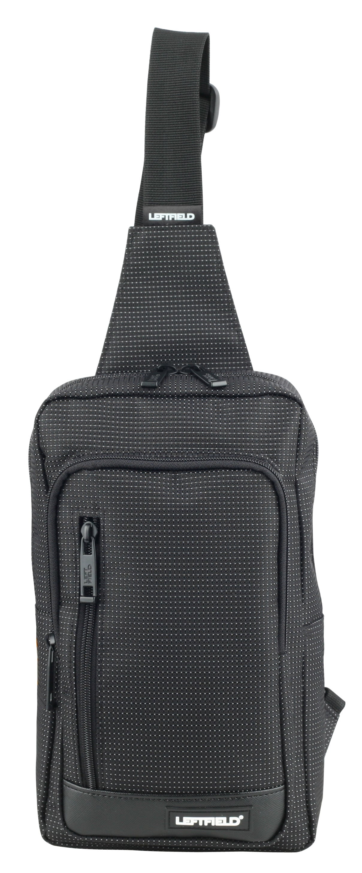 Micro-dots Black Messenger Sling Bags Hiking Daypacks