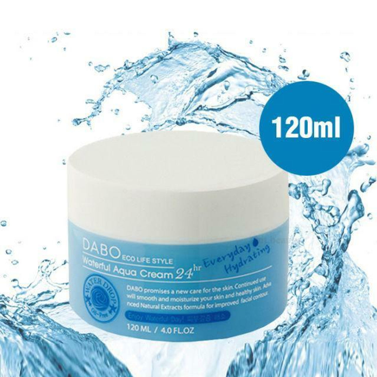 DABO Waterful Aqua Creams 120ml Moisturizing Oilfree Smooth Skin Care