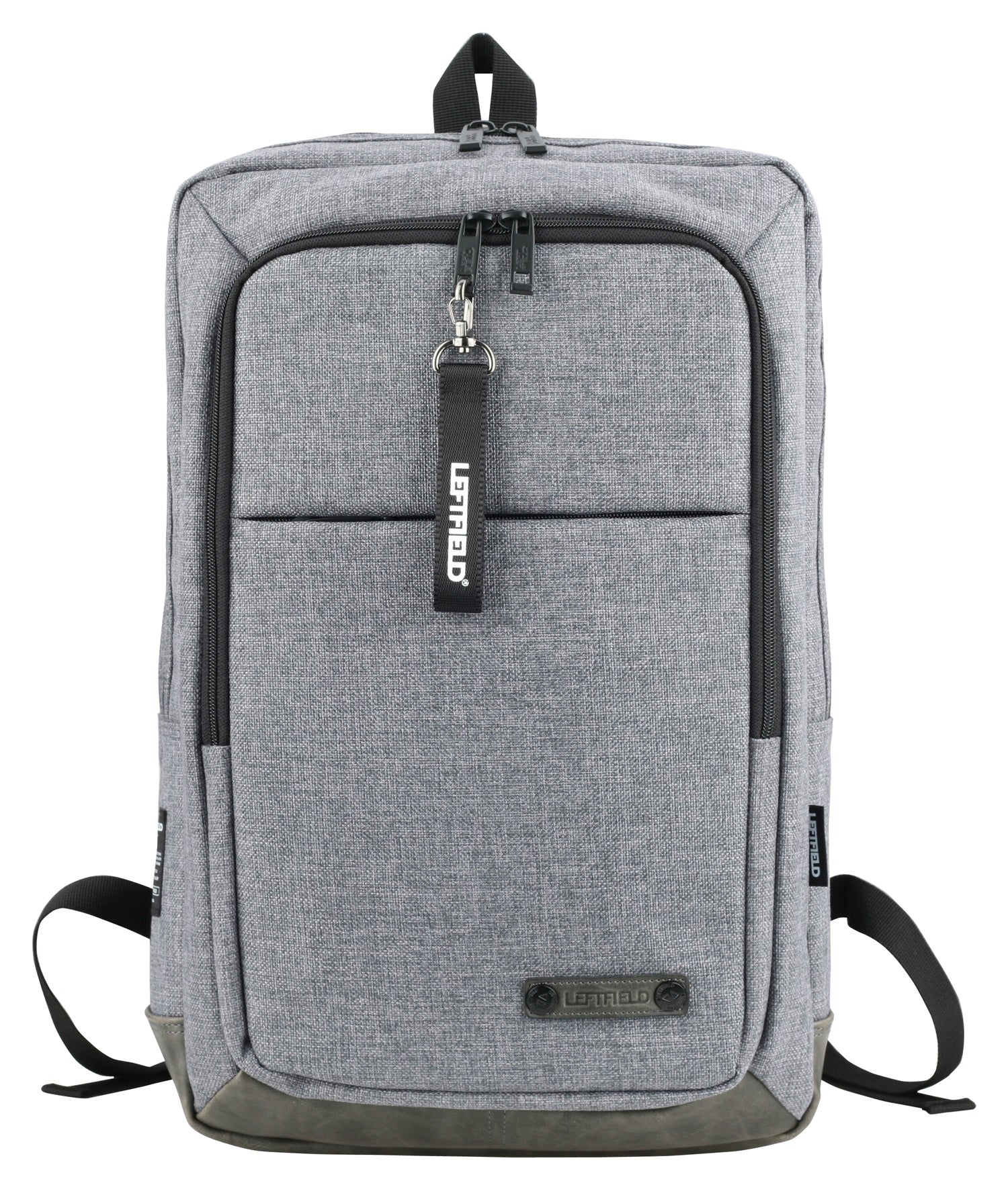 Gray Square Canvas School Laptop Backpacks Bags