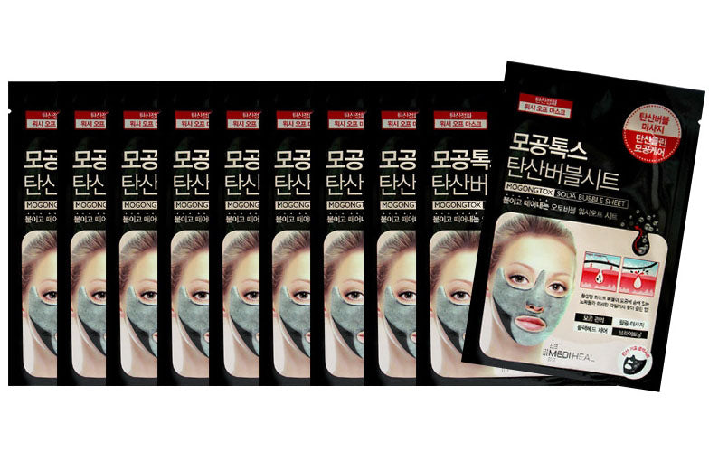 MEDIHEAL Mogongtox Soda Bubble Masks 10 Sheets