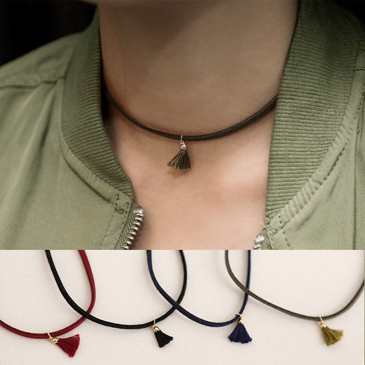 Matilda Style Tassel Chocker Necklaces