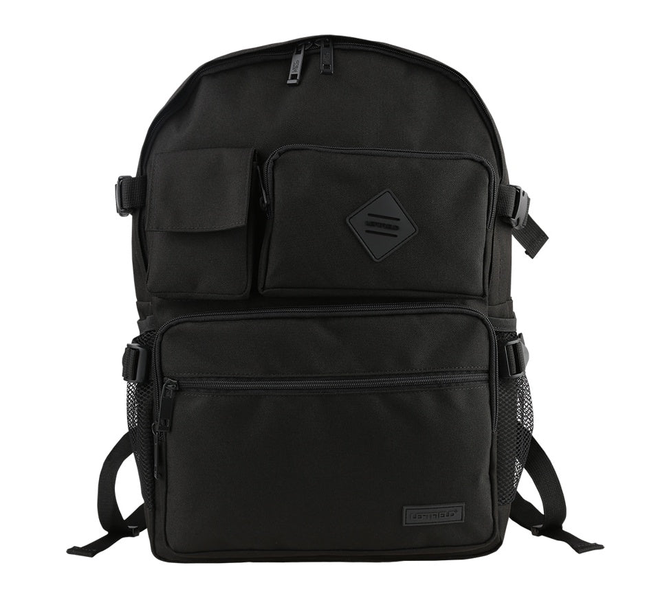 Black Multi Pockets Casual Backpacks