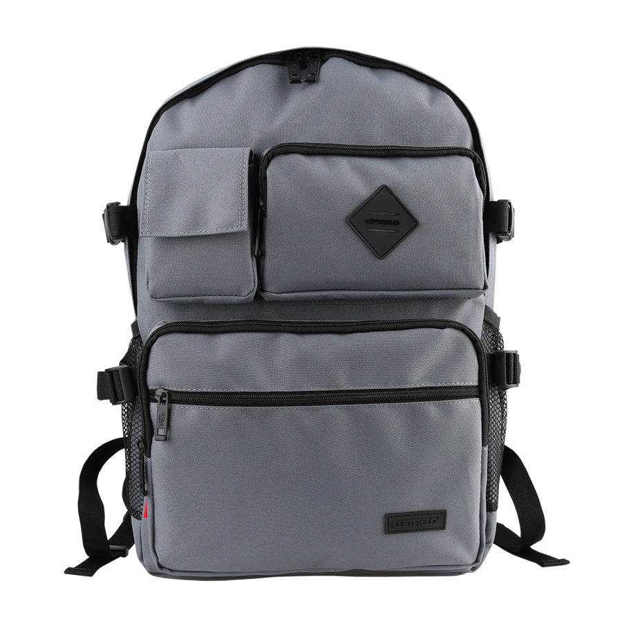 Gray Multi Pockets Casual Backpacks
