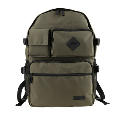 Khaki Green Multi Pockets Casual Backpacks
