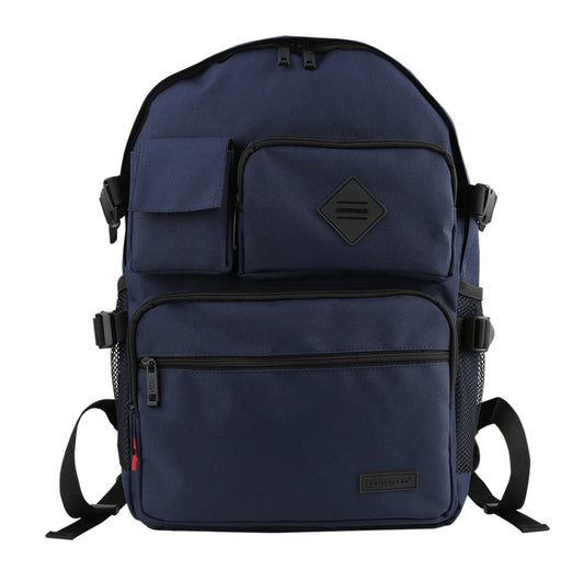 Navy Blue Multi Pockets Casual Backpacks