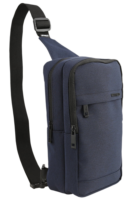 Navy Blue Canvas Square Messenger Sling Bags
